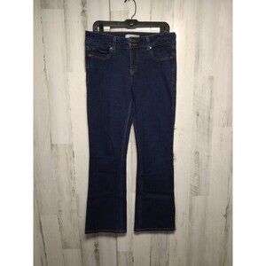 Levis 526 Slender Boot Jeans 8 M Cut Blue Mid Rise Medium Wash Stretch Denim